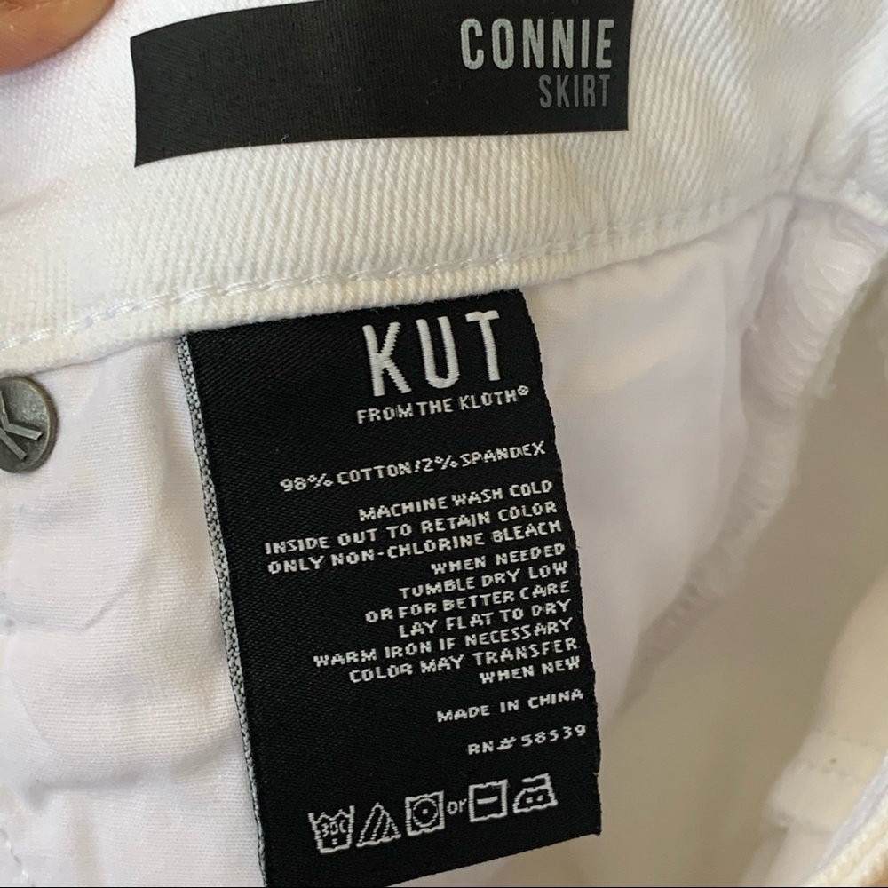 Kut From the Kloth Connie White Step Hem Skirt - Picture 7 of 11